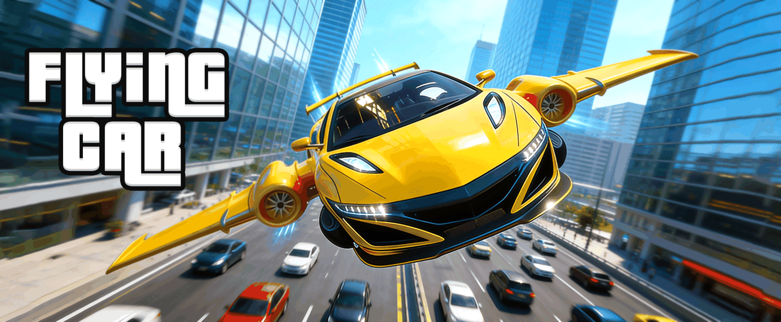 Flying Car Simulator, a mobile game by Flux Play Games